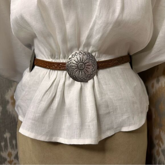 Ralph Lauren Spring 2011 Runway Collection White Linen Prairie Ruffle Blouse - Picture 6 of 16